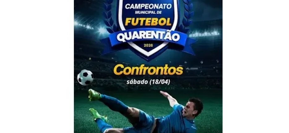 Futebol Quarent�o 2026 de Registro tem rodada de estreia no dia 18