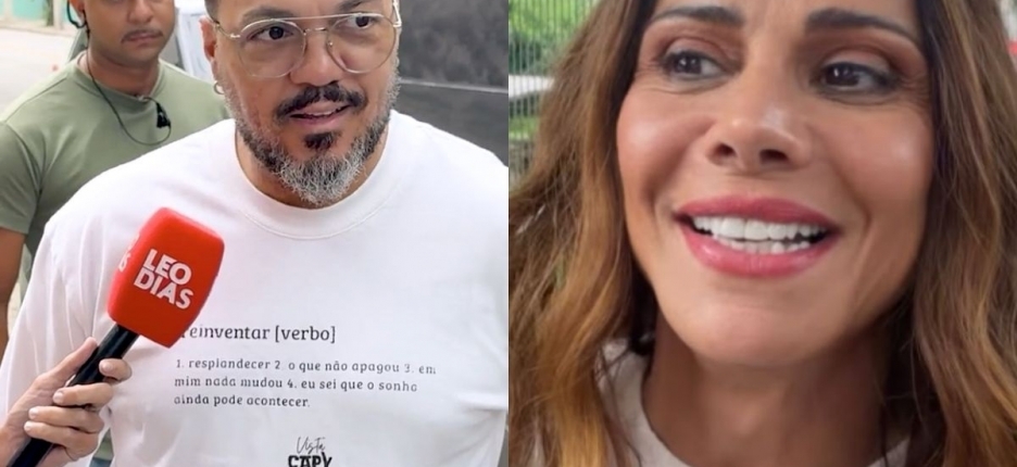 Leituras, alinhamento e clima leve: os bastidores do encontro de Belo e Viviane em �Tr�s Gra�as�